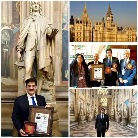 SANDEEP MARWAH WITH BHARAT GAURAV AWARD 2023.