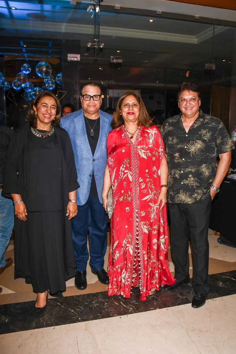 Anu Ranjan with Ramesh and Varsha Taurani and Shashi Ranjan during 17th Edition of _BETI_ A Fashion Fundraiser Show