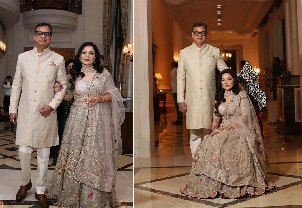 Dr Navneet Kapoor, MD of Square Group, and Mrs Neena Kapoor with Suneel Shetty