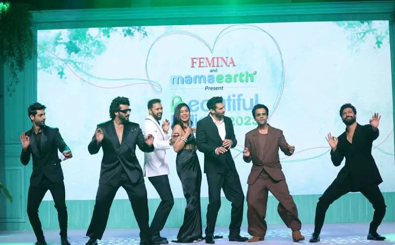 Handsome Hunks Karan, Arjun, Varun, Aditya, Rajkummar & Vicky set the floor on fire with thier dance moves during the event Femina & Mamaearth Present Beautiful Indians 2023
