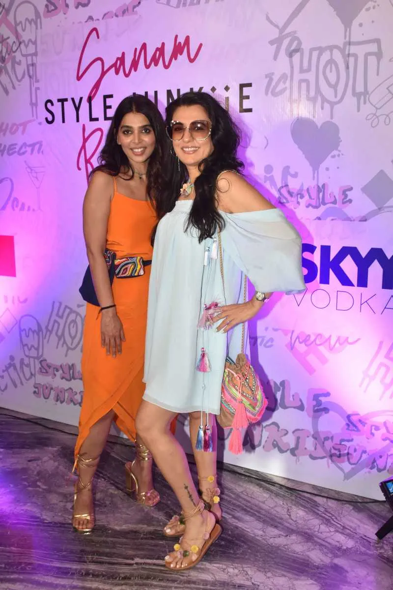Kiran Khanna, founder of Style Junkiie with Mini Mathur for Too Hot To Be Hectic Launch Event