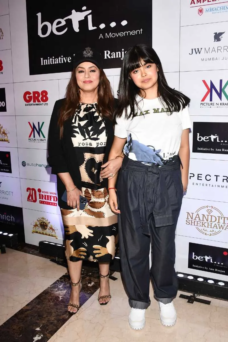 Mahima Choudhary with Daughter during 17th Edition of _BETI_ A Fashion Fundraiser Show