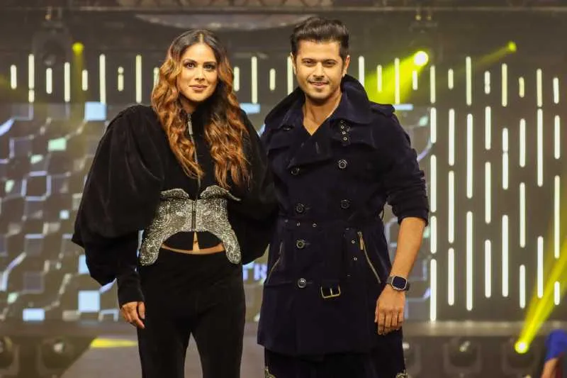 Nia Sharma with Neil Bhatt during 17th Edition of _BETI_ A Fashion Fundraiser Show
