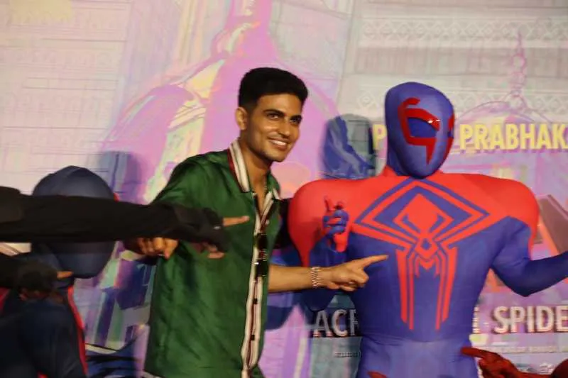 Shubman Gill launches the trailer for Spider-Man 