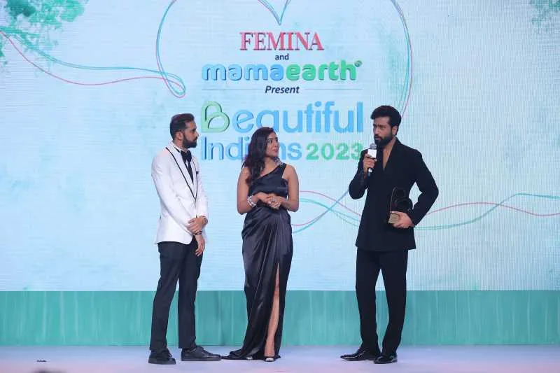 Vicky Kaushal received the award for _Man of the Year' at 'Femina & Mamaearth present Beautiful Indians 2023' event in Mumbai