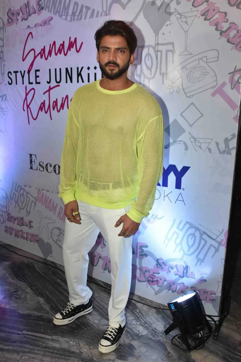 Zaheer Iqbal at Style Junkiie X Sanam Ratansi Launch Party