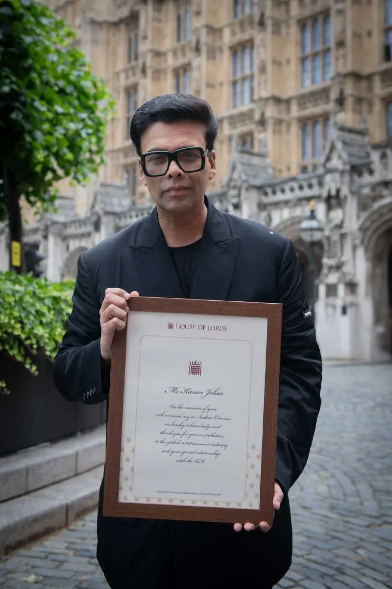 Karan Johar honoured at British Parliament in London -3
