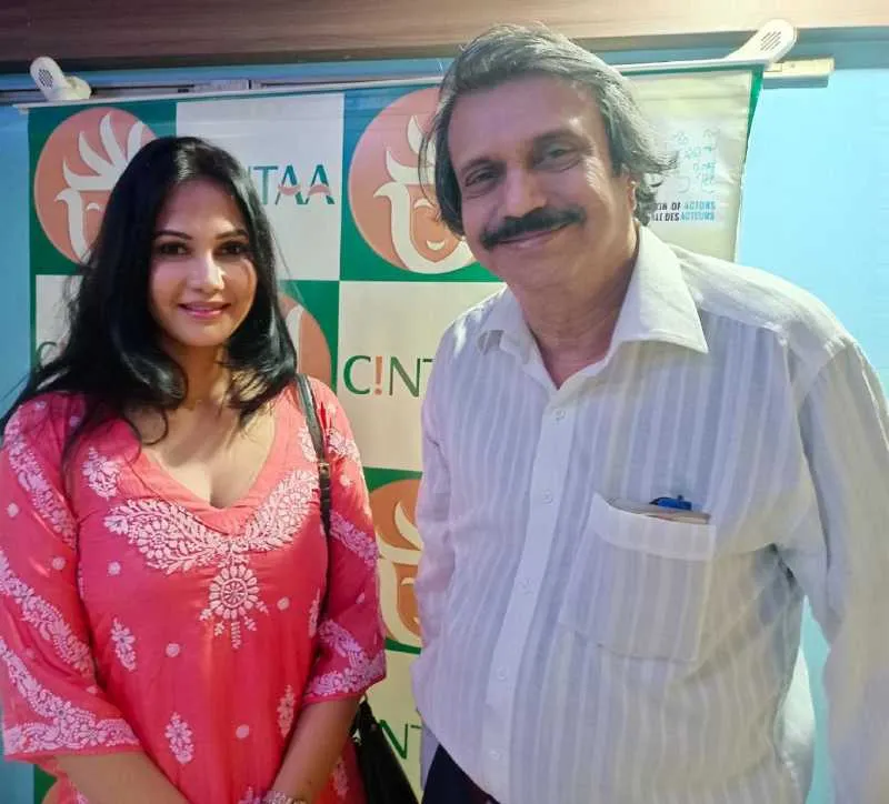 Rupali Suri with sr film journalist Chaitanya Padukone