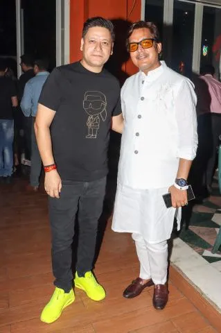 Sachin Bhat with Acharya Vinodkumar