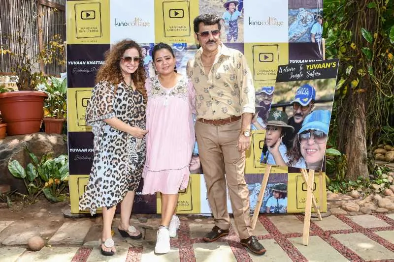 Vandana Sajnani with Bharti Singh and Rajesh Khattar