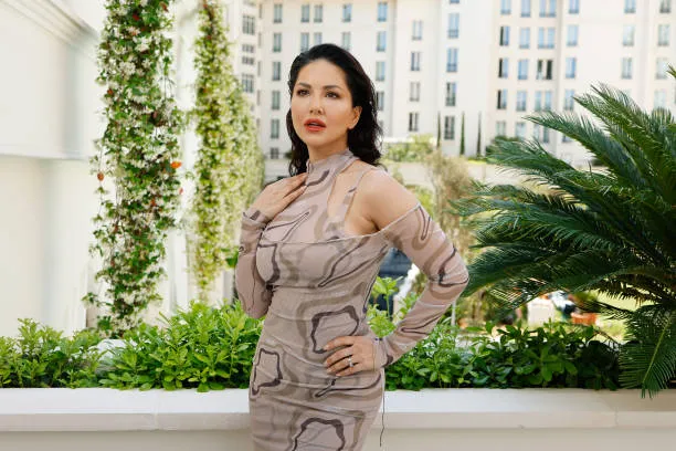 CANNES, FRANCE - MAY 23: Sunny Leone poses for portraits at the 76th annual Cannes film festival at Carlton Hotel on May 23, 2023 in Cannes, France. (Photo by Mike Coppola/Getty Images)