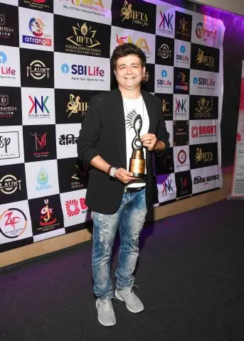 Haital Puniwala during 2nd edition of IIFTA AWARDS 2023 spearheaded by Bheru Jain and Nidhi Samajpati