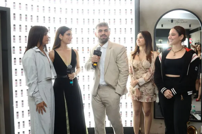 Florian Hurel and Rii with Tammanah Bhatia , Shirley Setia, Fatima Sana Shaikh