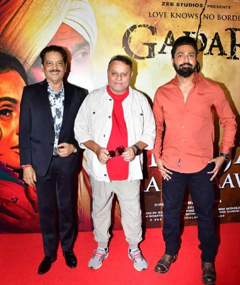 Gadar-2 Music Event -Udit Narayan, Anil Sharma and Mithoon Sharma.