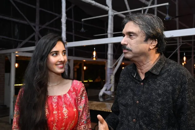 Gadar-2 super-success Simrat Kaur with journalist Chaitanya Padukone jpg