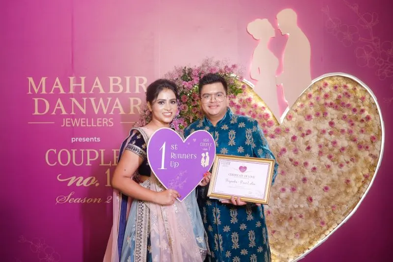 Priyanka & Ravi Lohia - (1st Runner up) of MDJ Couple No.1 (Season 2) presented by Mahabir Danwar Jewellers held at Fairfield by Marriott, Kolkata.