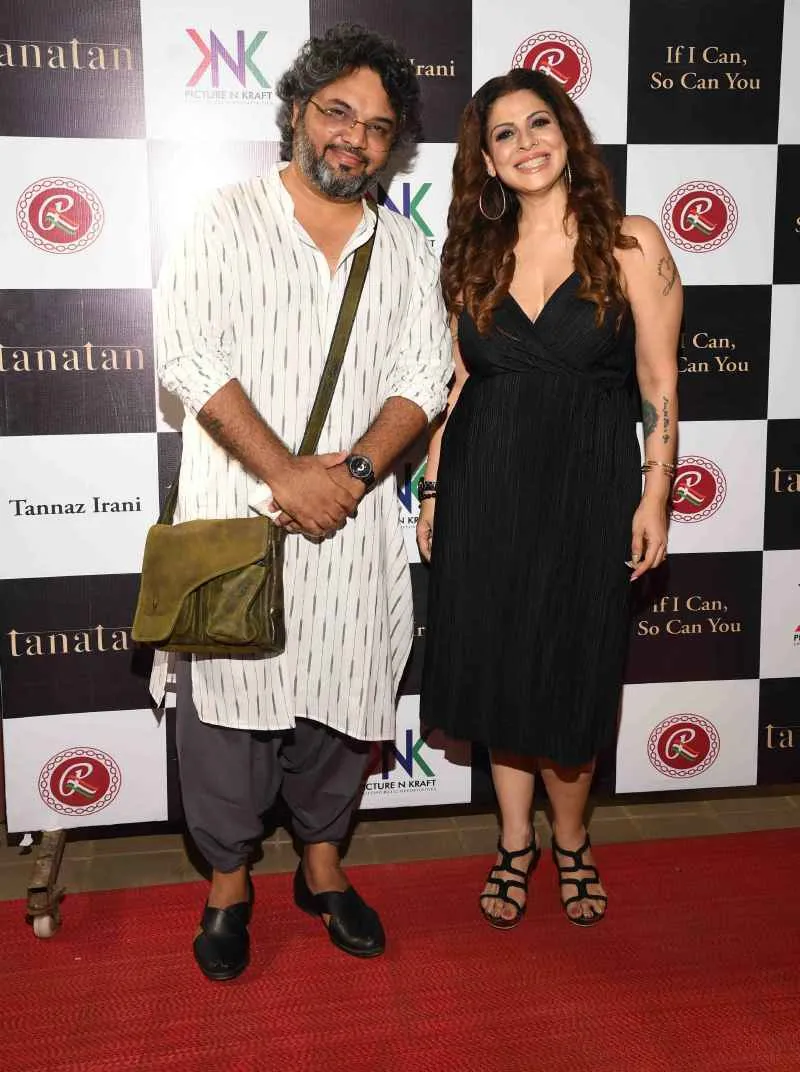 Tannaz Irani with Akshat Gupta