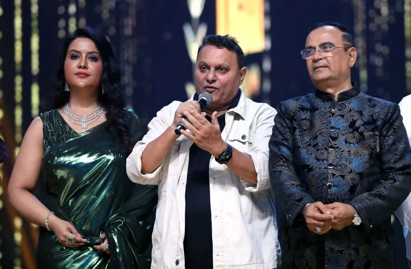 Amruta Fadnavis,Anil Sharma & Dr. Yogesh Lakhani