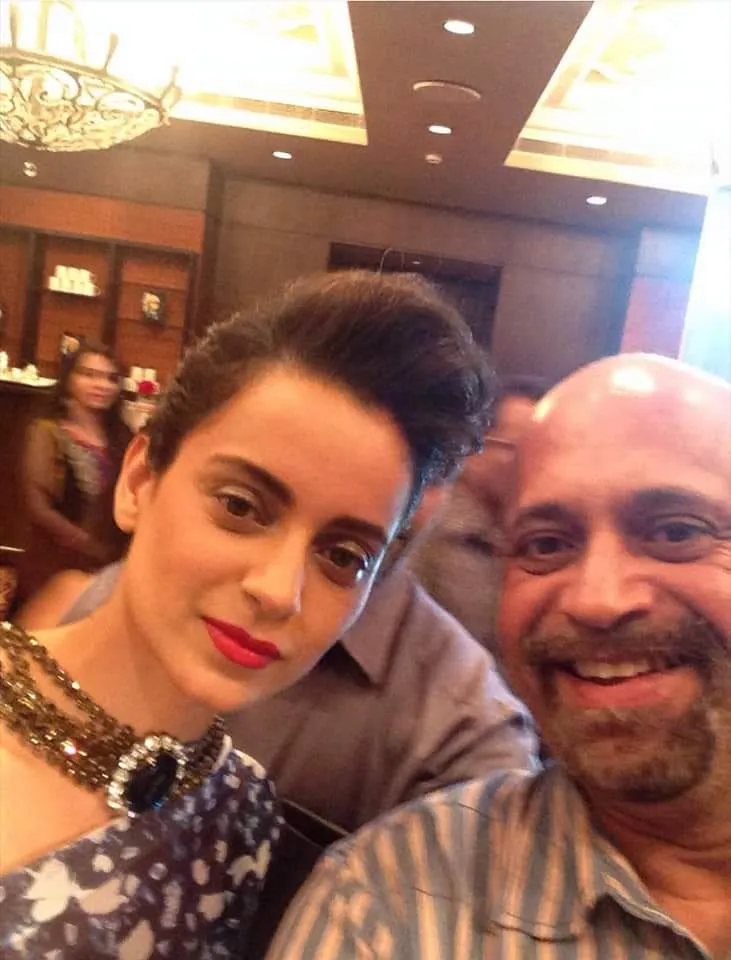 Surinder Rana with Kangna Ranaut