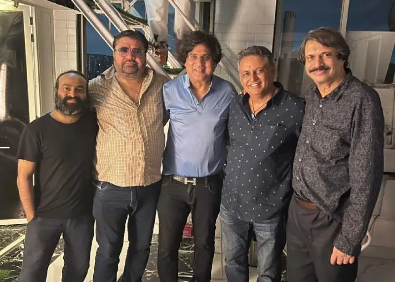 Mukesh Tyagi with Pitobash,, Arun T, Abhishek D and Chaitanya Padukone