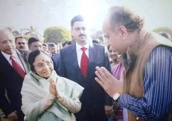 Pratibha Patil , former president of India with Surinder Rana