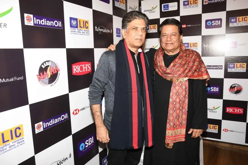 Saurabh Daftary with Anup Jalota During Rehmatein