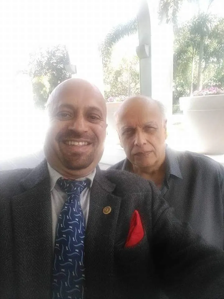 Surinder Rana with Mahesh Bhatt
