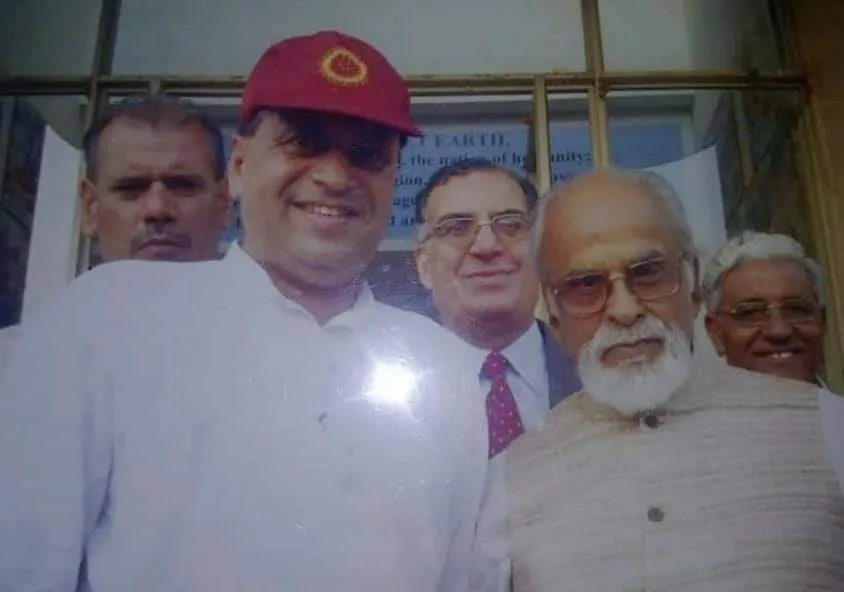 Surinder Rana with Late Shri I .K Gujral , former Prime minister of India