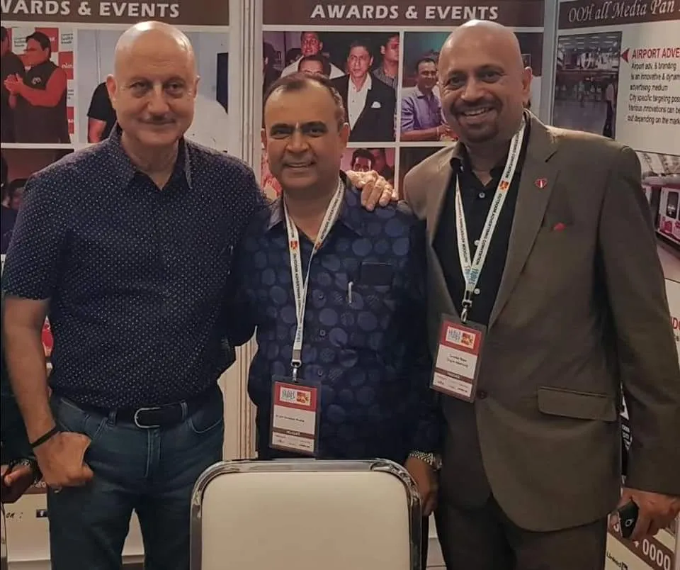 Surinder Rana With Anupam Kher In Mumbai