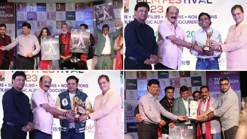 03rd Posters Launched Of Dhaaak Movie in 08th Dehradun International Film Festival 2023