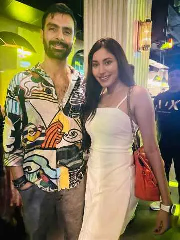 Aakhri Sach Success Party--Ashmit Patel with Nishi Yadav