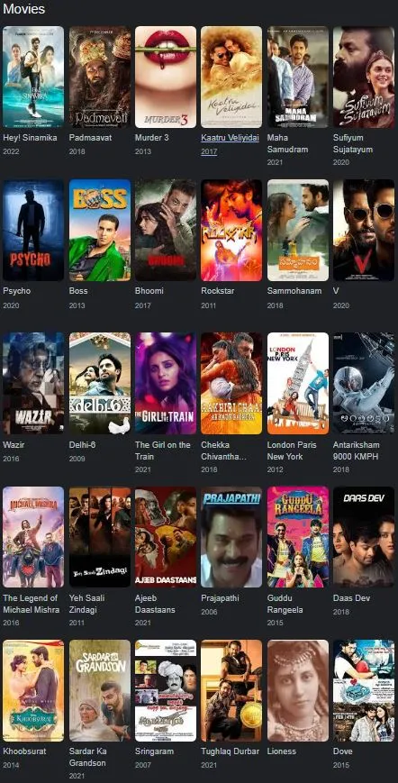 Aditi Rao Hydari filmography
