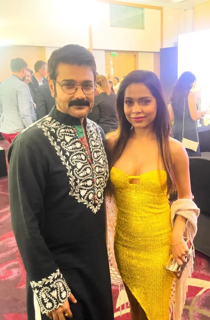 IIFTC Event Superstar Prosenjit Chatterjee with model-actress Anjali Akhoury