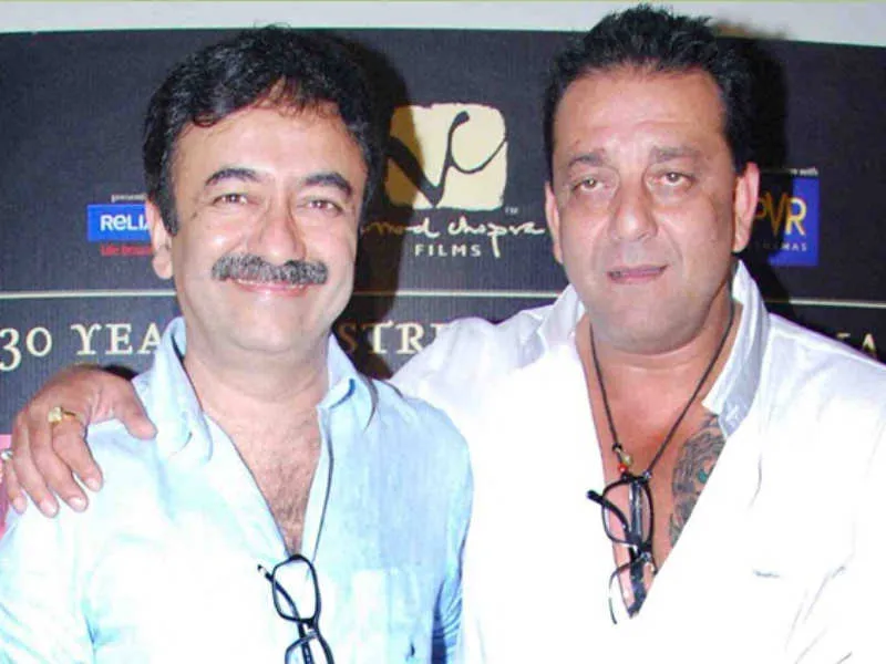 Rajkumar Hirani with Sanjay Dutt