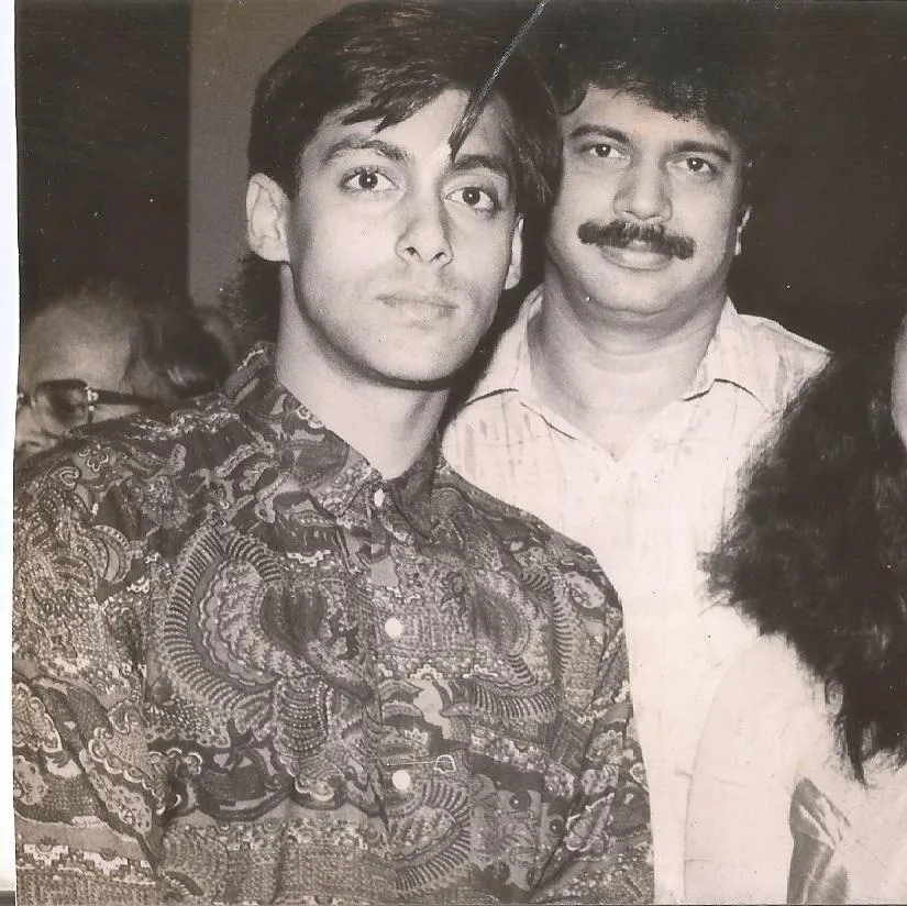 Salman Khan with Chaitanya Padukone in 1991