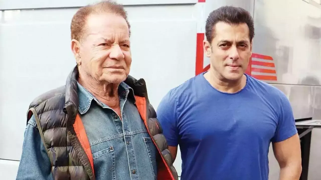 Salman Khan with his father