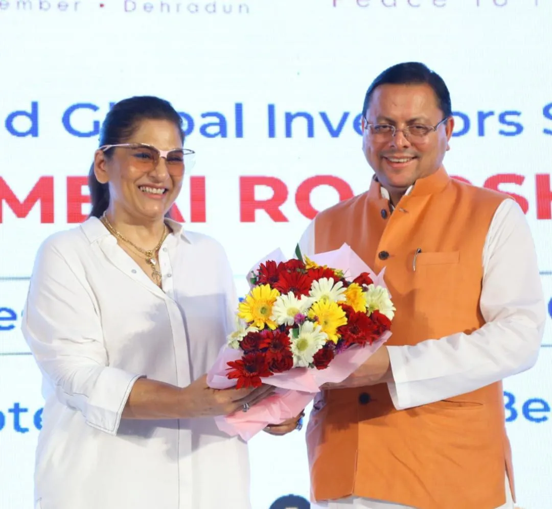 Uttarakhand CM-P S Dhami-- with Archana Puran Singh