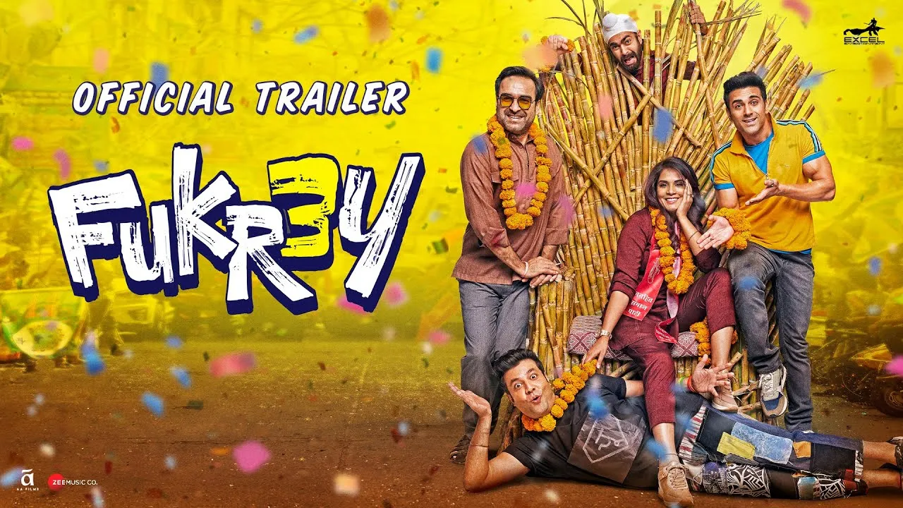 Fukrey 3| Official Trailer| Pulkit Samrat| Varun Sharma| Manjot Singh|  Richa Chadha| Pankaj Tripathi