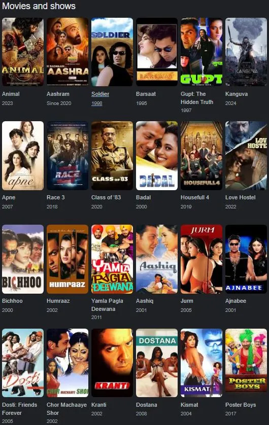 Bobby Deol filmography