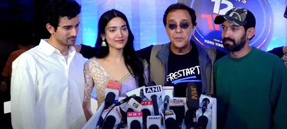 Vidhu Vinod Chopra thanked the audience