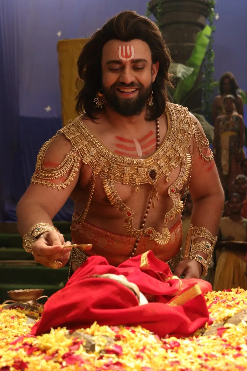Divine Birth of Lord Hanuman Amidst volcano erupts