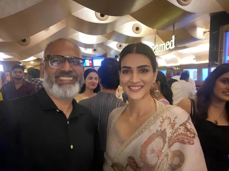 Krishna Kotian with Kriti Sanon