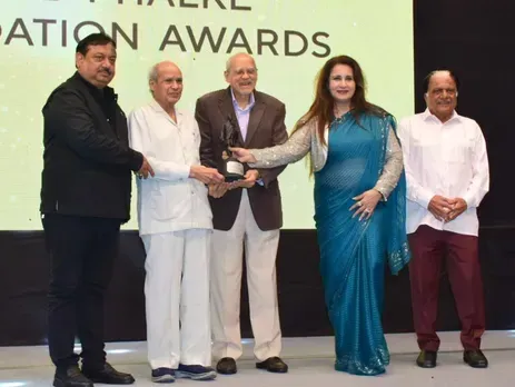 Phalke FF Awards Abhay Sinha, Barjatya Kamal and Ajit , Poonam Dhillon and P K Gupta