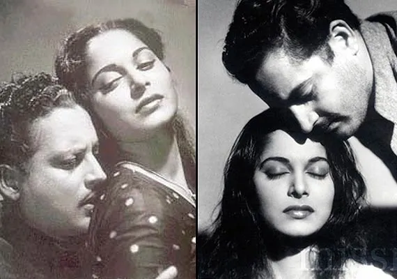 Waheeda rehman with Guru dutt