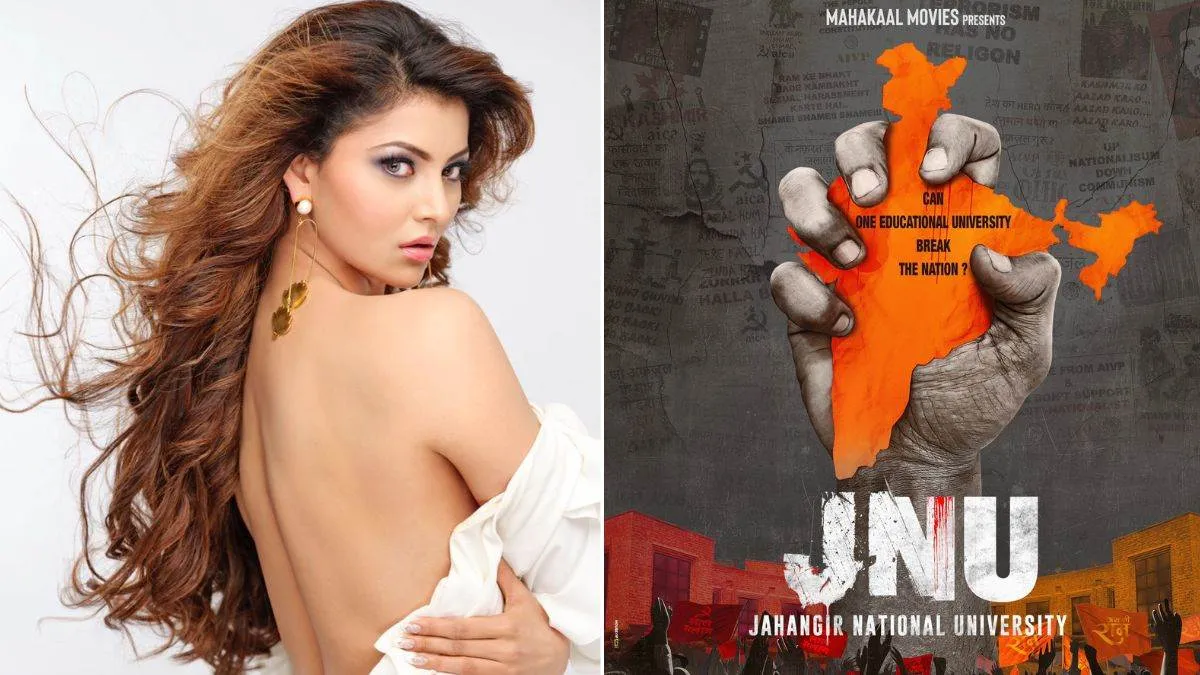 urvashi rautela ravi kishan upcoming movie JNU first look  poster out