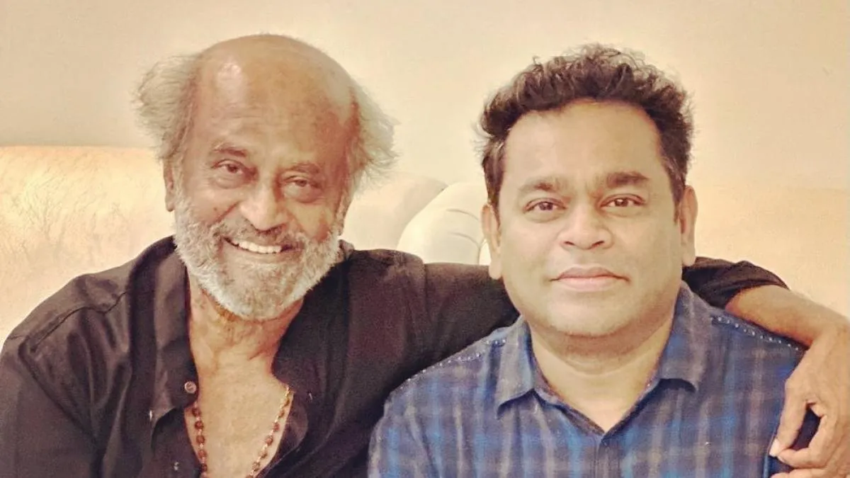 Rajinikanth and A. R Rahman