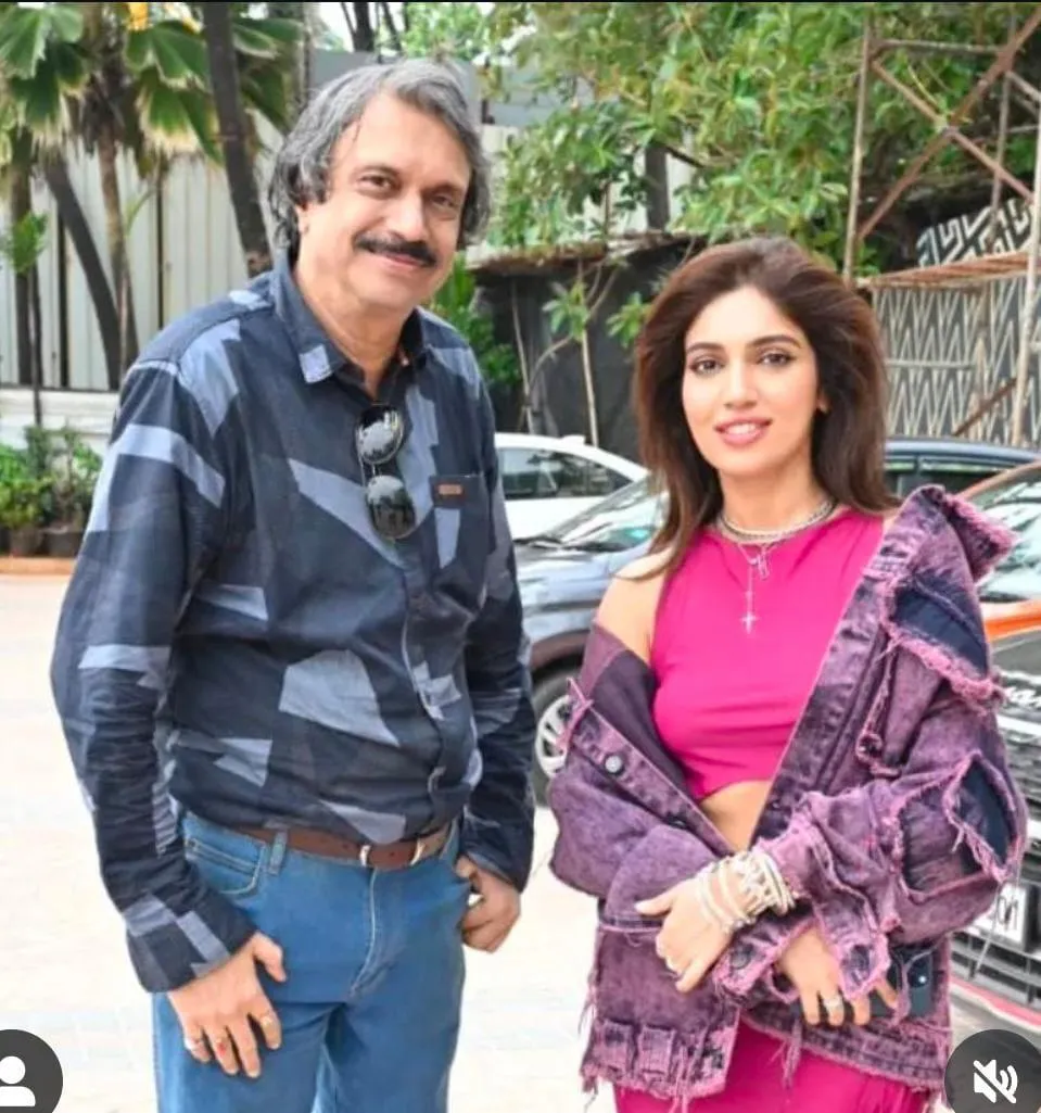 Bhumi Pednekar ( right) with sr journalist Chaitanya Padukone