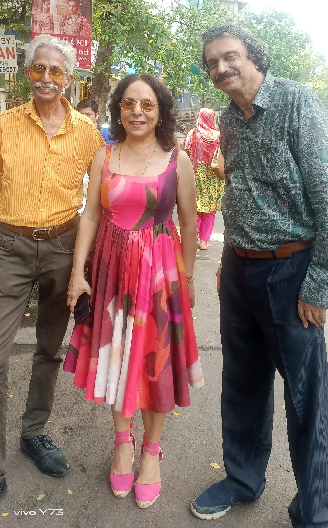 Sangeeta Babani with Marcellus B ( left) and Chaitanya Padukone