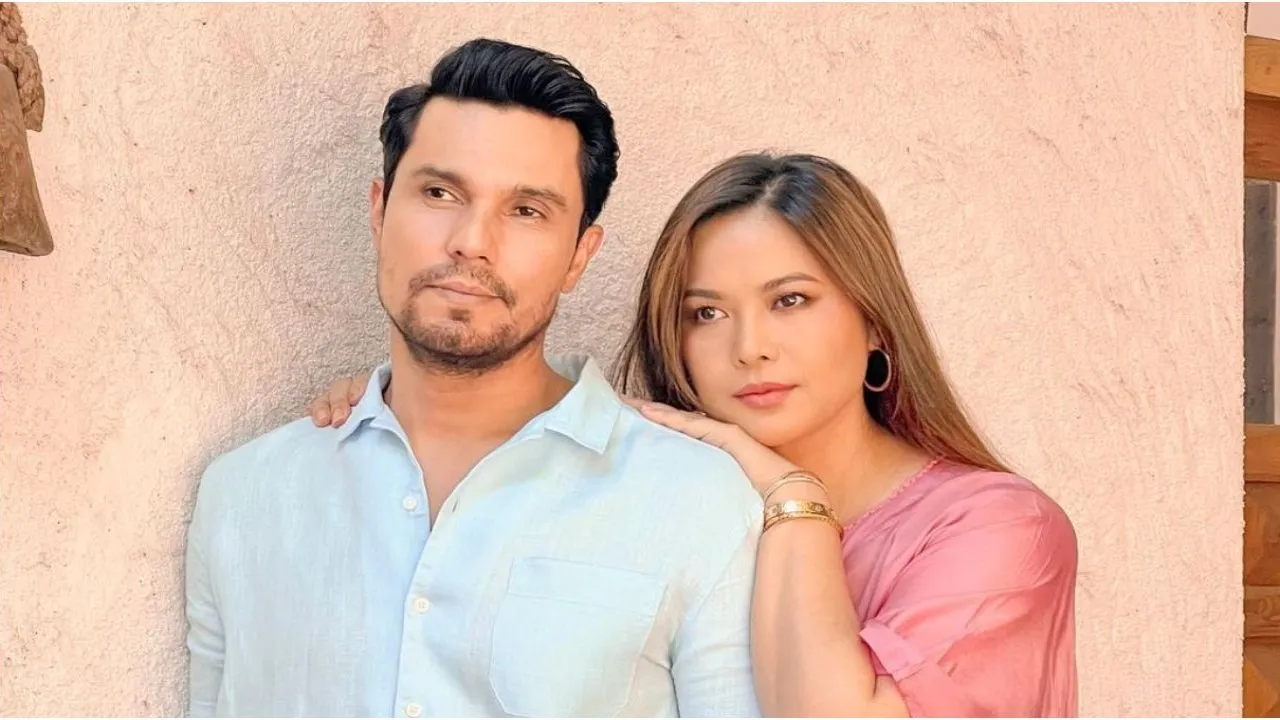 Randeep Hooda with Lin Laishram