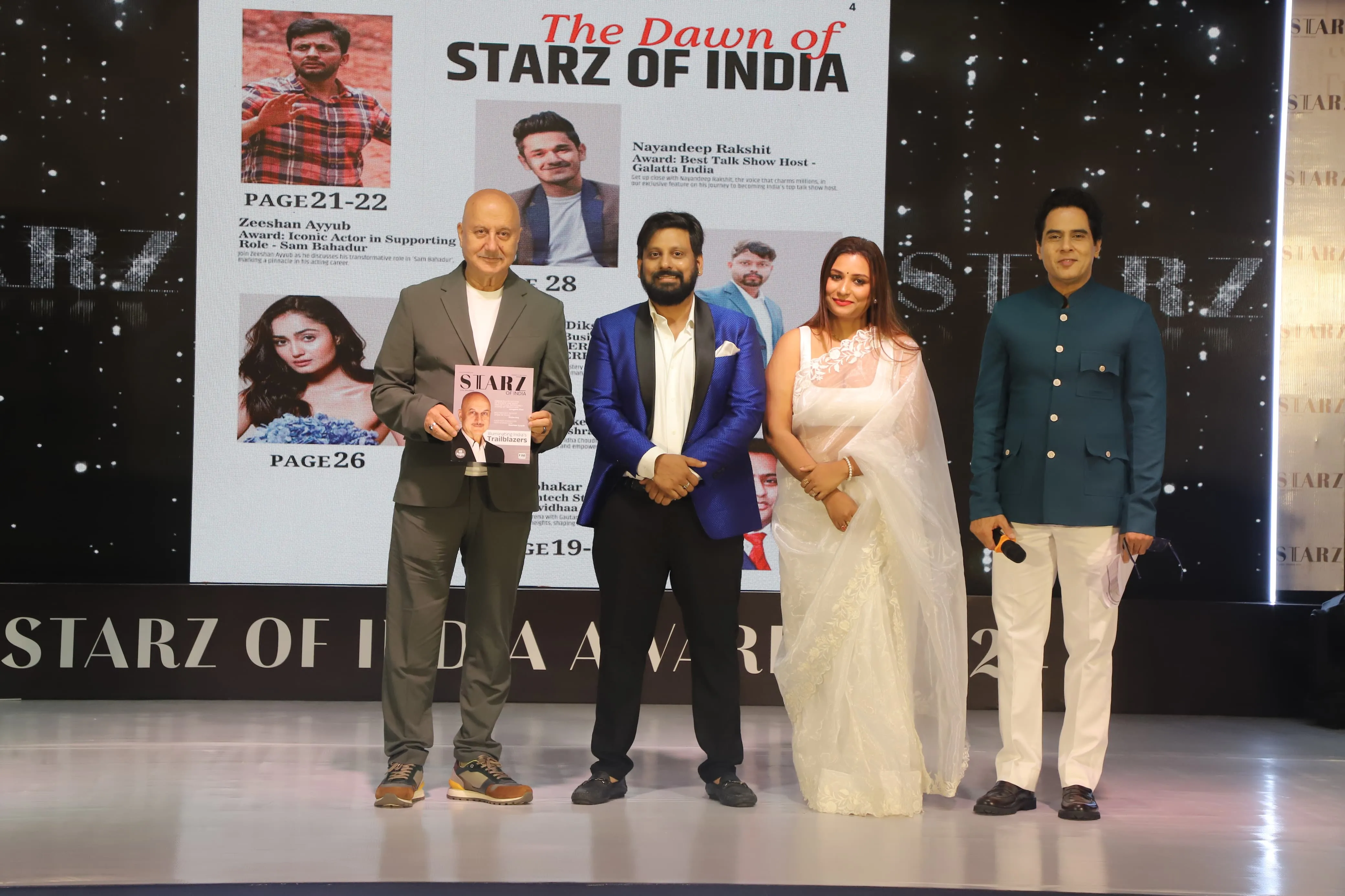 Sara Ali Khan Charms at Starz of India Awards 2024 and Magazine Launch